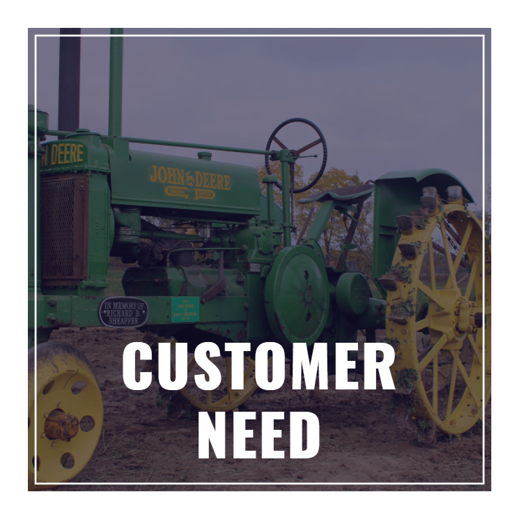 John Deere Tractor digital transformation strategies customer need