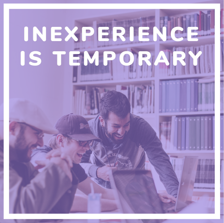 Inexperience is temporary with young people on computers